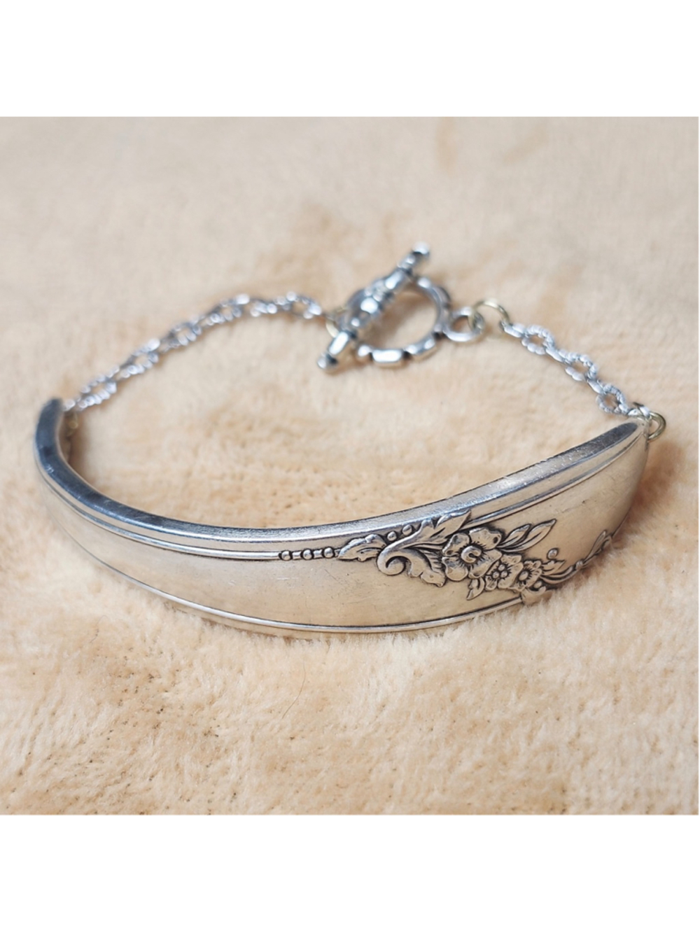 Bracelet Silverwear silverplate Queen Bess 1946 handcrafted